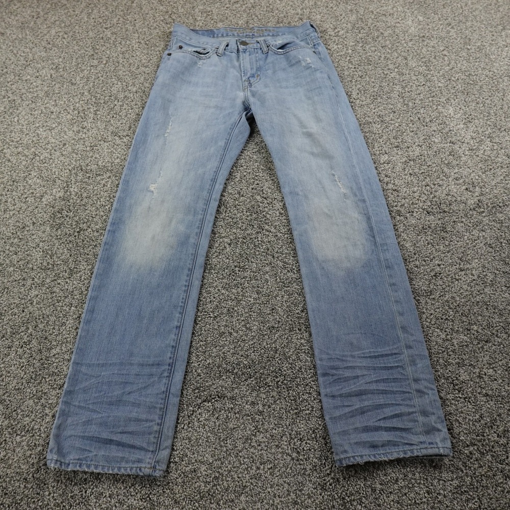 American Eagle Jeans Mens 28X32‎ Light Blue Denim Pants Slim Straight Stretch AE